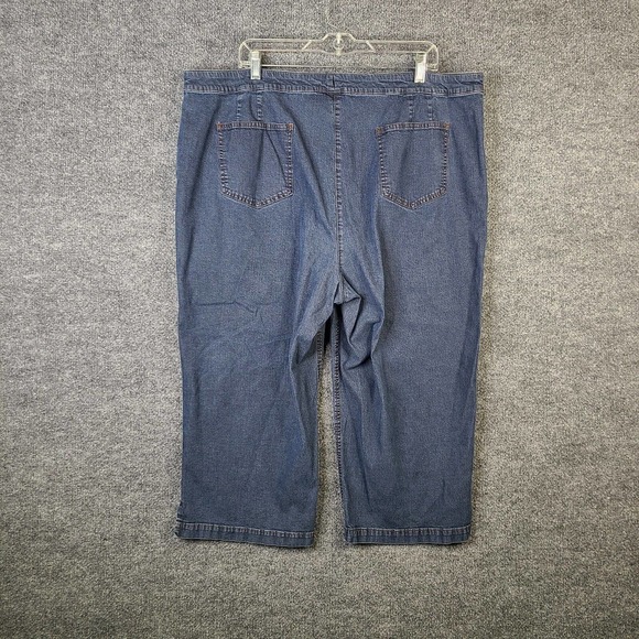 Eileen Fisher Capri Jeans Women's 3X Stretch High Rise Straight Leg - Picture 4 of 9